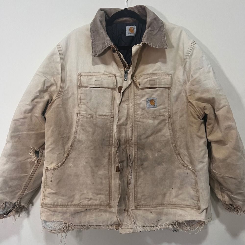 Carhartt Men's Tan and Brown Jacket